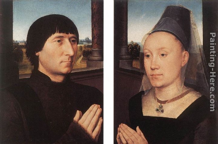 Hans Memling Portraits of Willem Moreel and His Wife